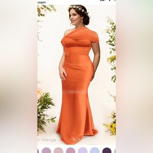 NWT Burnt Orange Evening Gown/Brides Maid Dress